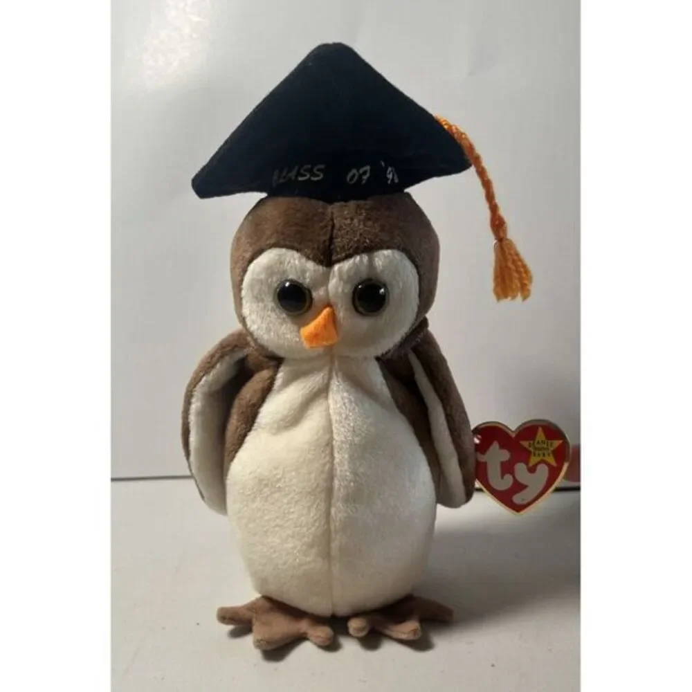 Wise The Owl TY Original Beanie Baby - New With Tags